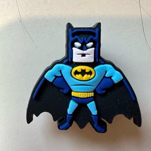 4 DC Comics Croc charms Batman Superman Super Girl - Picture 2 of 5